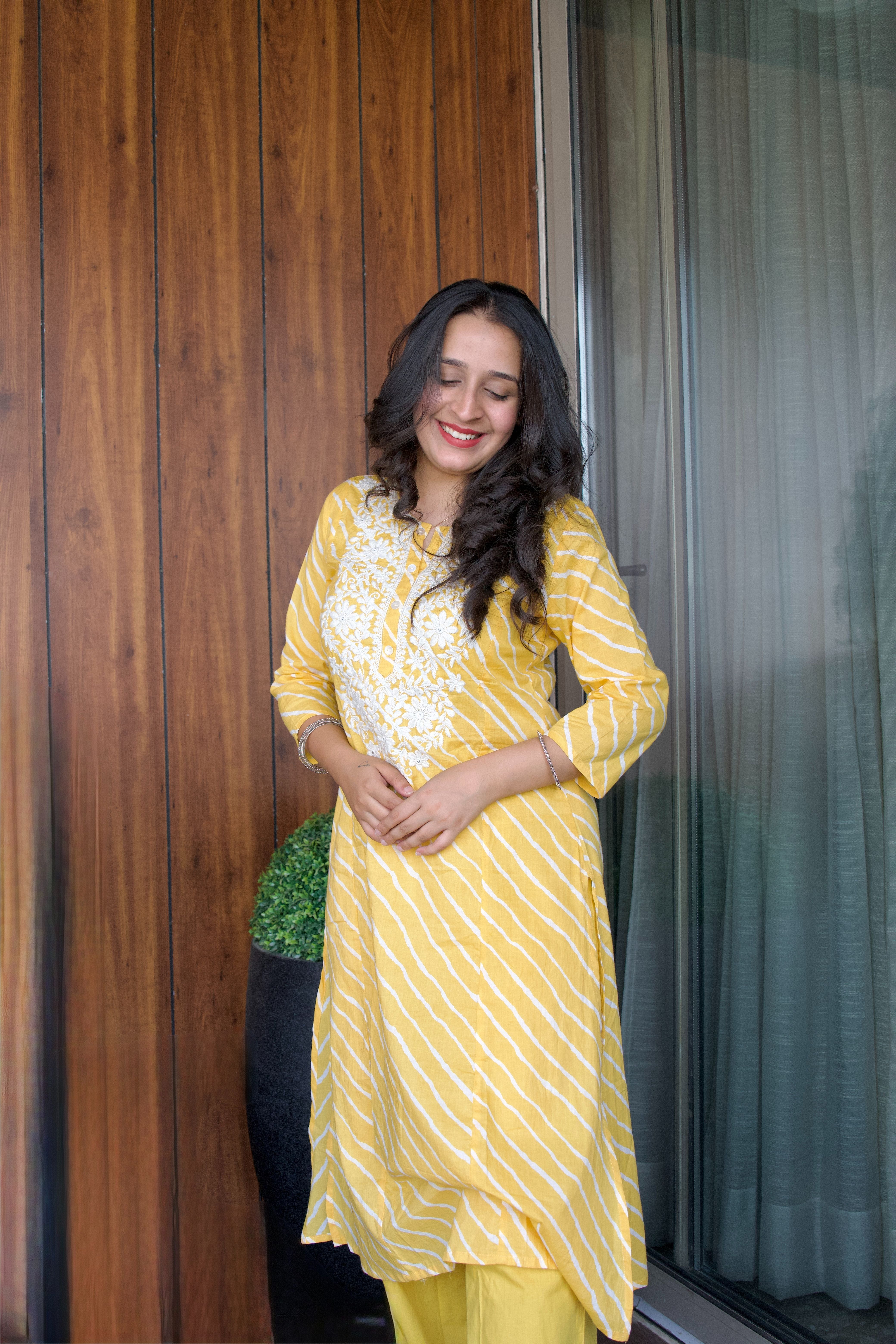 Leheriya Kurta Set - 1751608633MNCE