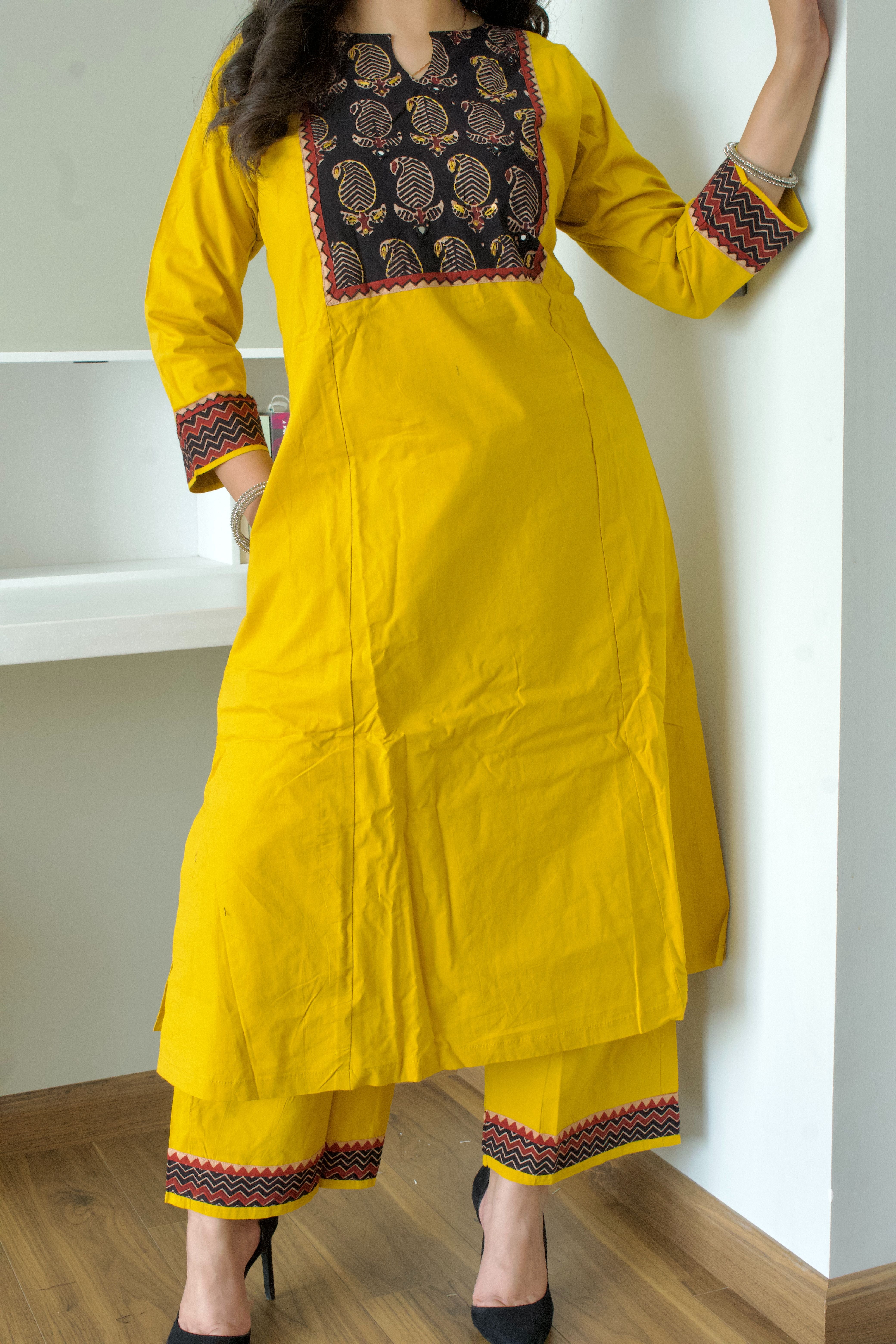 Aafreen Block Print Kurti Set - 1751607733MMI0