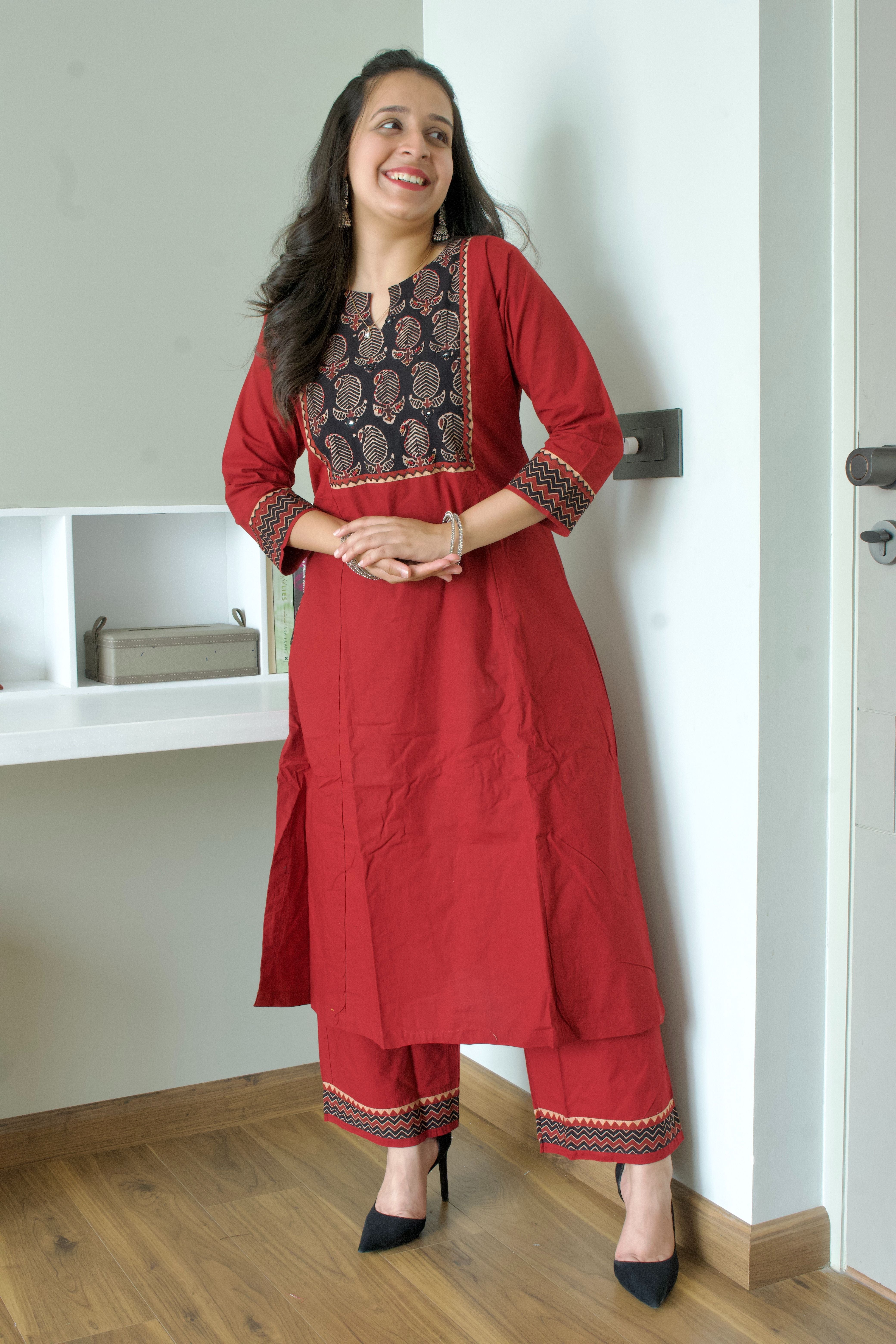 Aafreen Block Print Kurti Set - 1751607733MMI0