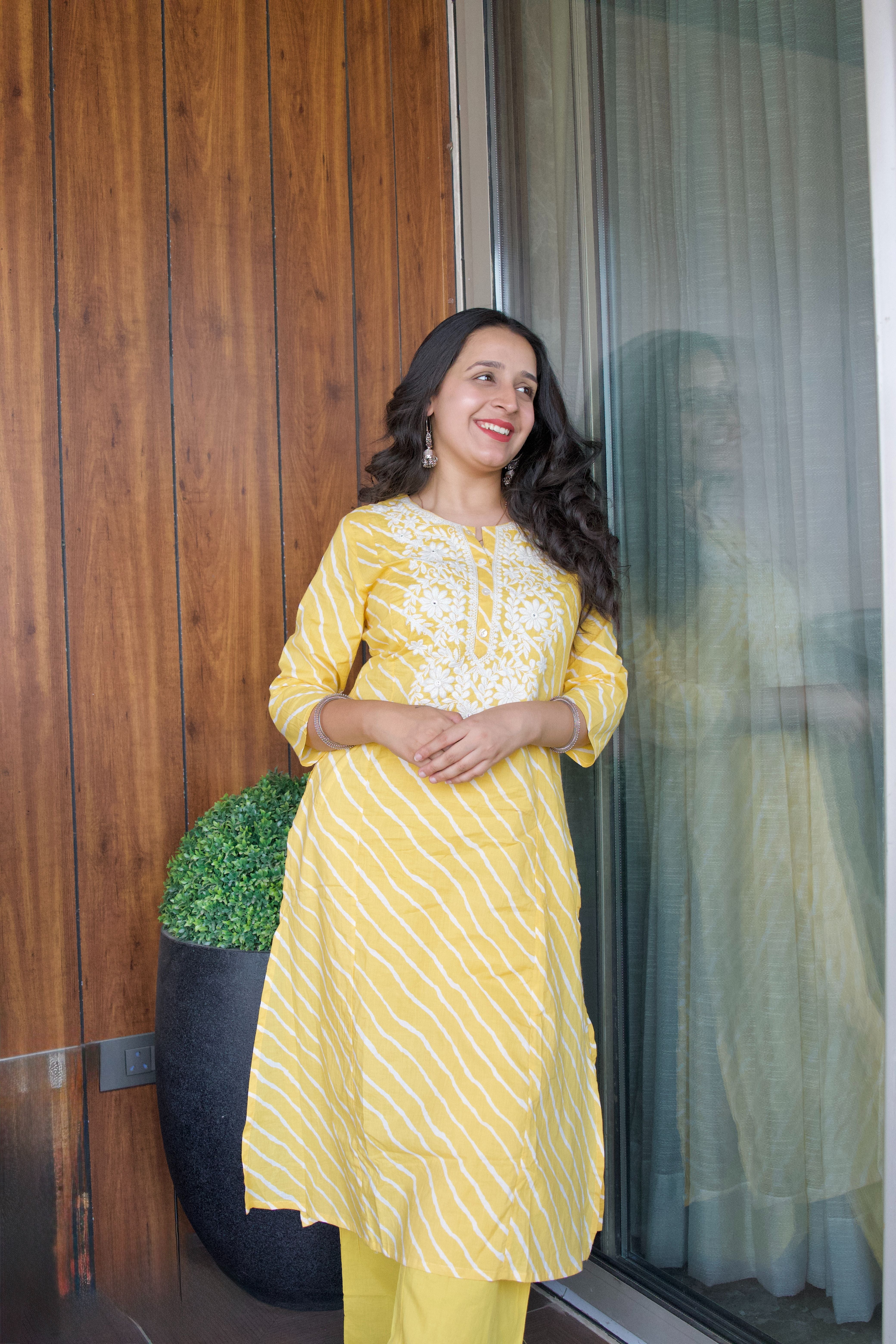 Leheriya Kurta Set - 1751608633MNCE
