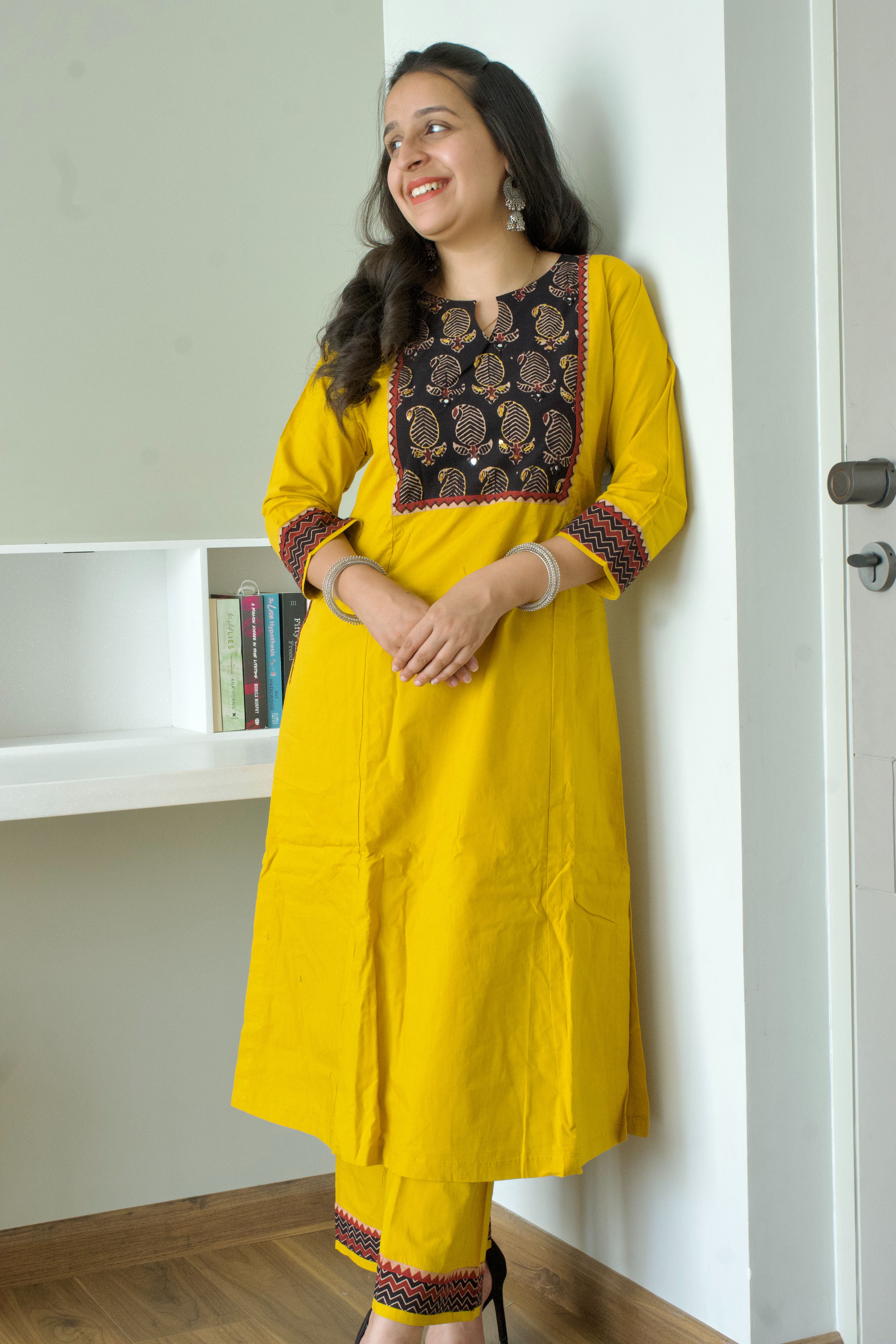 Aafreen Block Print Kurti Set - 1751607733MMI0