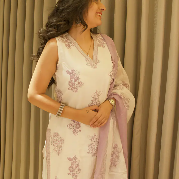 Lavender whisper Dupatta Set - 1751608576DR9B - Master