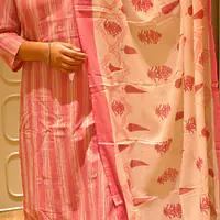 Pastel Stripes dupatta set - 17516090906U63 - Master