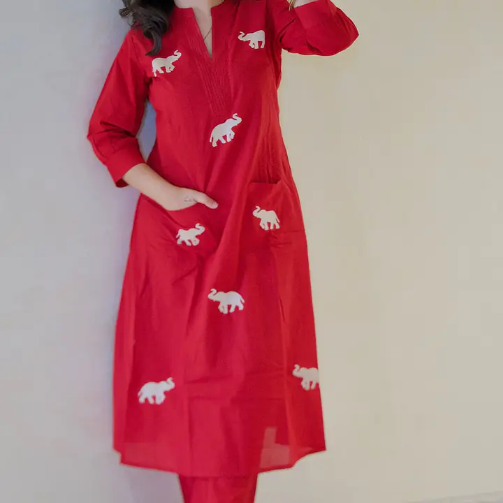 Lalbagh Elephant Kurti Set - 1751608529J018 - Master