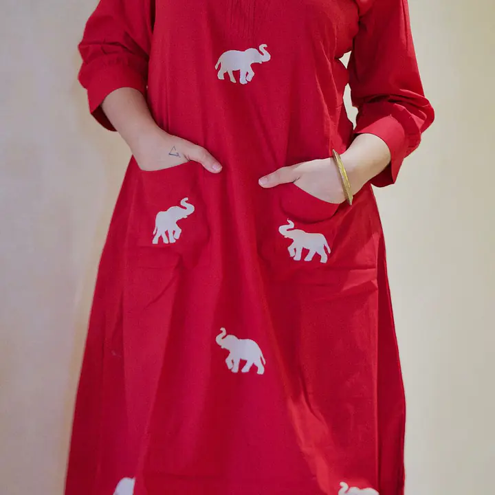 Lalbagh Elephant Kurti Set - 1751608529J018 - Master