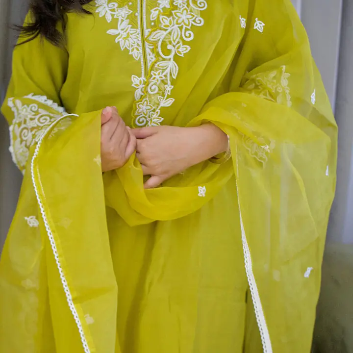 Sunehri Bloom Kurti with Dupatta Set  - 17516084898ULM - Master