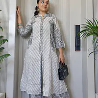 Centre Slit Indo-Western Set - 1751608844WUVI - Master