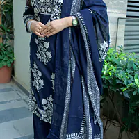 Aabroo Midnight Kurti With Dupatta Set - 1751608001PYJ4 - Master