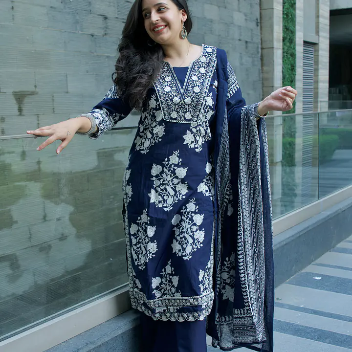 Aabroo Midnight Kurti With Dupatta Set - 1751608001PYJ4 - Master