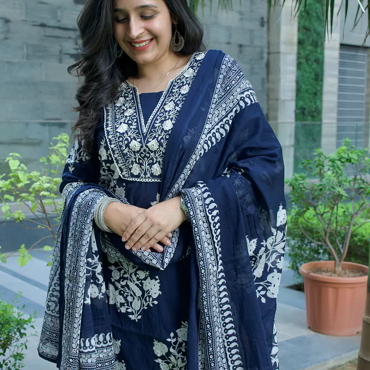 Aabroo Midnight Kurti With Dupatta Set - 1751608001PYJ4 - Master