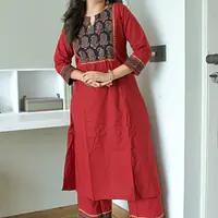 Aafreen Block Print Kurti Set - 1751607733MMI0 - Master